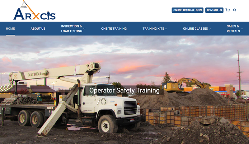 Arxcis website screenshot