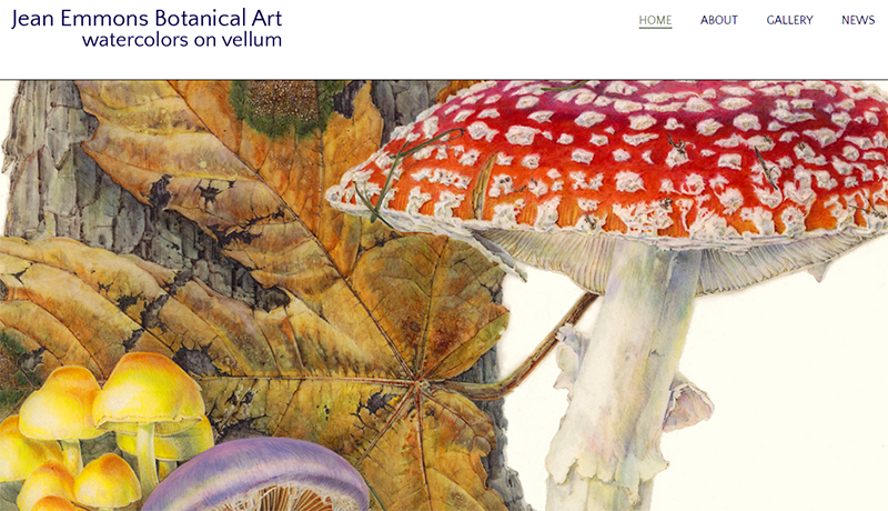 Jean Emmons Botanical Art home page