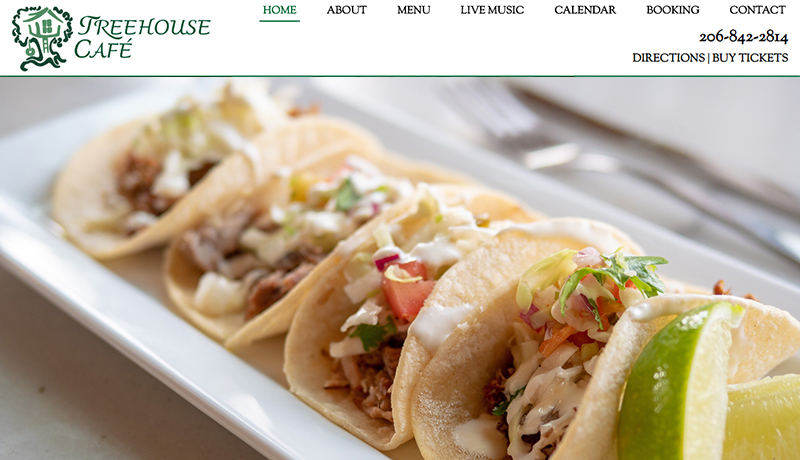 The Treehouse Cafe home page